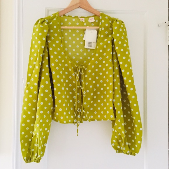Levi's Embry Tie Front Daisy Blouse - Picture 6 of 14